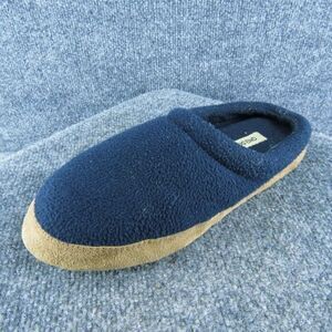 Lands' End Scuffs Men Slip-On Slipper Blue Fabric‎ Slip On Size 8 Medium